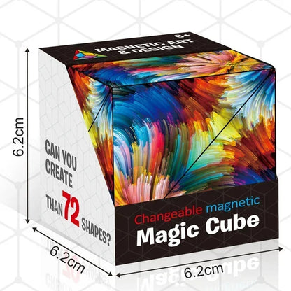 Veranderlijke Magnetische Kubus – 3D Puzzel en Anti-stress Speelgoed