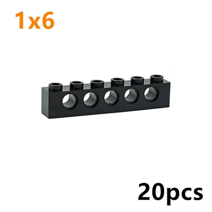 Technische bouwstenen balken – Compatibel met LEGO® (met gaten)