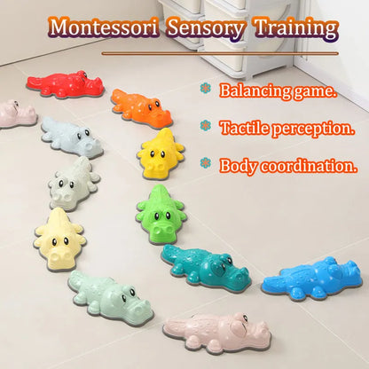 Kinder Balansstenen Krokodil | Montessori Speelgoed