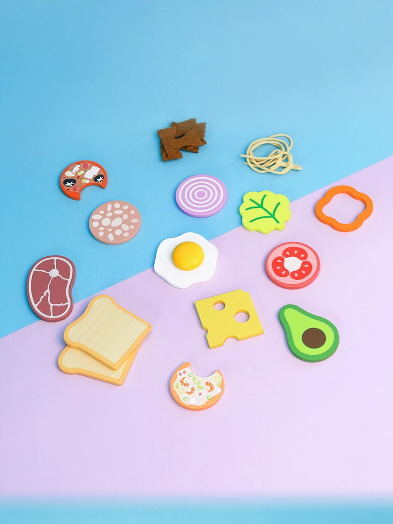 Houten Speelgoed Keuken Set met Kookgerei voor Kinderen