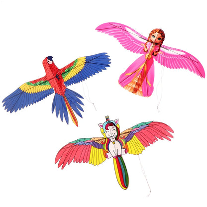Mini Cartoon Vlieger voor Kinderen met Handvat (40 cm)