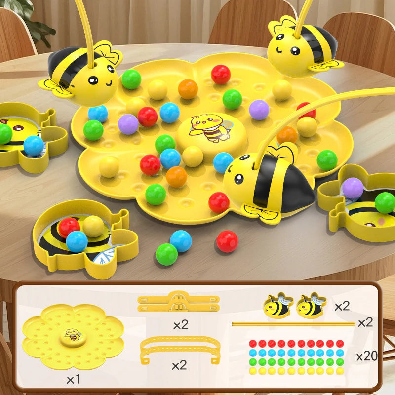 Magnetisch Bijenspel - Montessori Sorteerpuzzel en Vissenspel