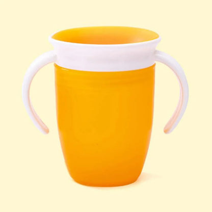 Lekvrije Draaibare Baby Drinkbeker met Handvatten en Draaideksel 1-2 Jaar