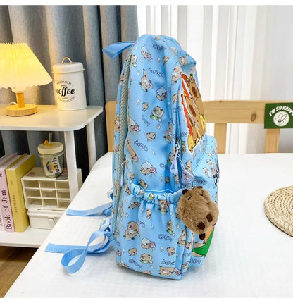 Ruime Capybara Rugzak van Nylon – Ideaal als Schooltas