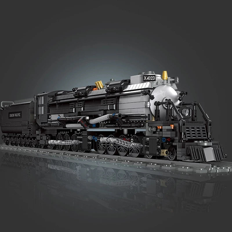 Bouwblokken Stoomtrein met Spoorrails - Compatibel met Lego