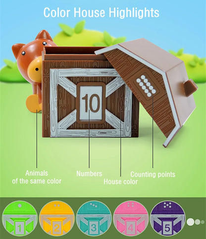 Boerderij Speelset met Telhuisjes en Vingerpoppetjes