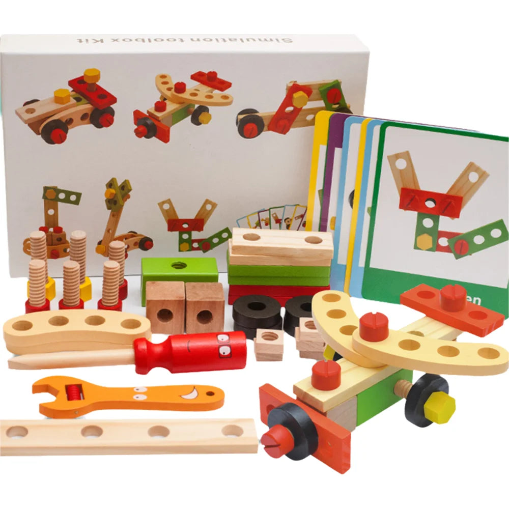 Houten Gereedschap Speelset voor Kinderen (3-6 jaar)