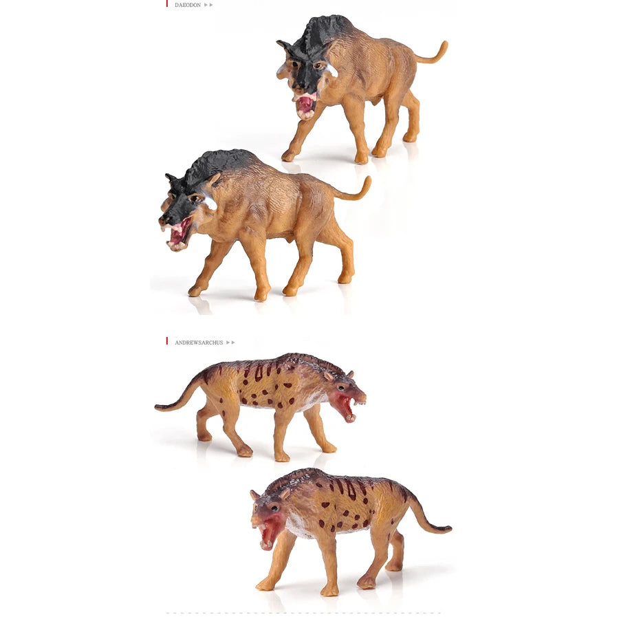 Set van 18 Realistische Mini Prehistorische Dieren Speelfiguren